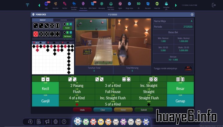 Poker Dice: Evolusi Permainan Poker dalam Format Dadu